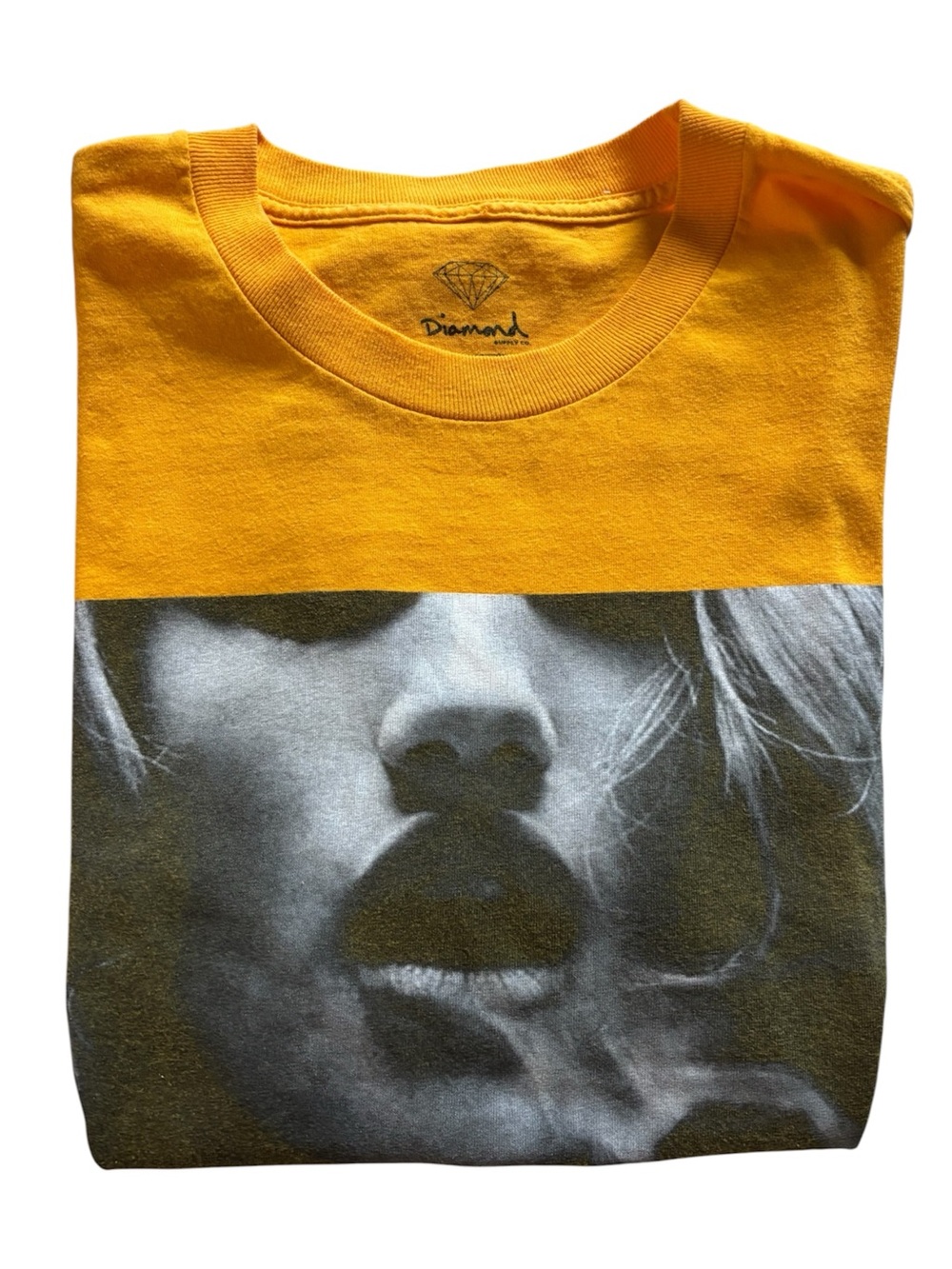 Diamond Supply Co. Men’s Yellow Graphic Crewneck Tee